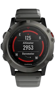Garmin Fenix 5X Sapphire 16GB Slate Gray Sapphire Metal Band - Excellent Condition