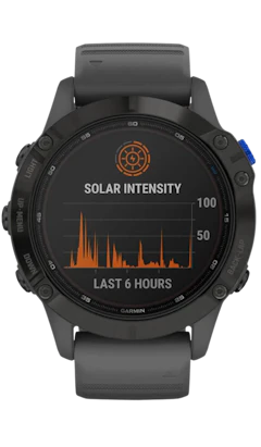 Garmin Fenix 6X Pro Solar 32GB Titanium Carbon Gray - Excellent Condition