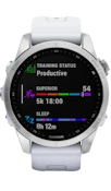 Garmin Fenix 7S Silver Whitestone Band image